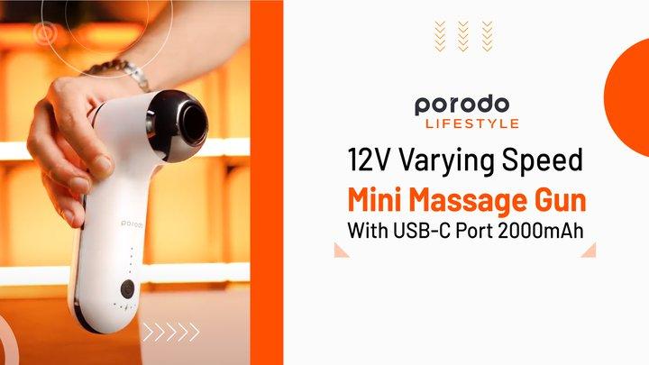Porodo Lifestyle 12V Varying Speed Massage Gun