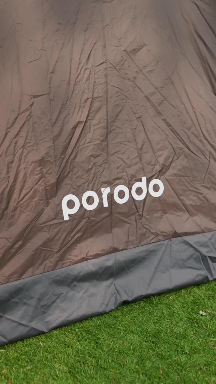 Porodo Lifestyle Camping Tent with 4 Person Capacity and Easy Automatic Pop Up