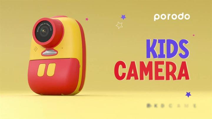 Porodo Rechargeable Kid's Camera 1080P