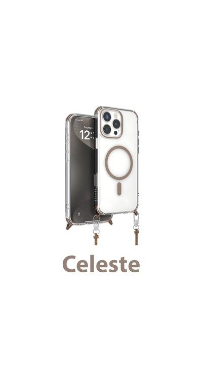 Levelo Celeste MagSafe Case With Crossbody Strap For iPhone 16 Pro/Pro Max
