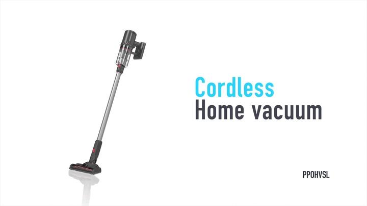 Powerology Cordless Home Vacuum 200W 2200mAh with 3 Layer Rewashable HEPA Filter, Brushless Motor, Vacuum Cleaner with 15k Pa High Suction