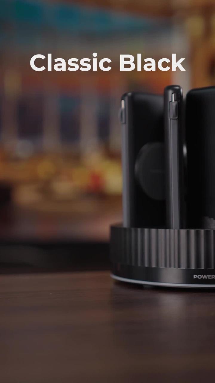 Powerology 8in1 Power Station with 10000mAh Capacity, PD 20W, QC, Wireless Charging