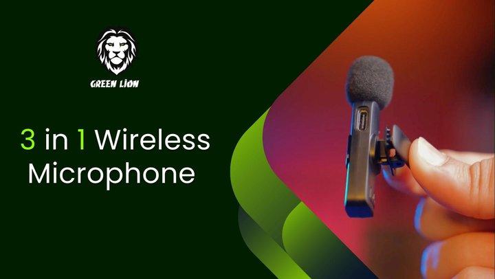 Green Lion 3 In 1 Wireless Microphone