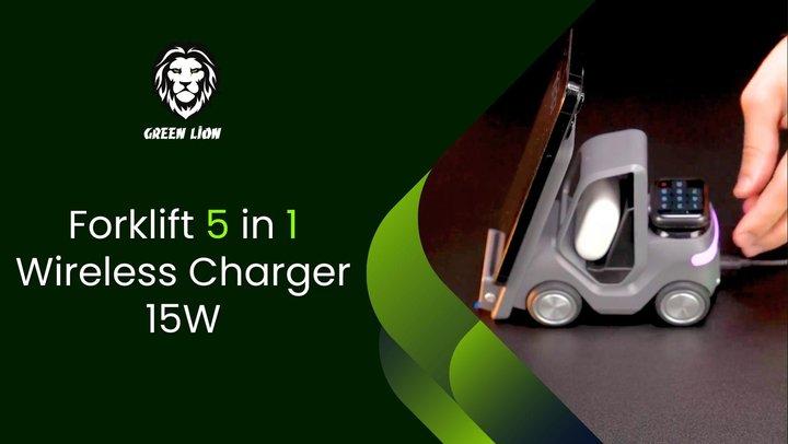 Green Lion Forklift 5 in 1 Wireless Charger