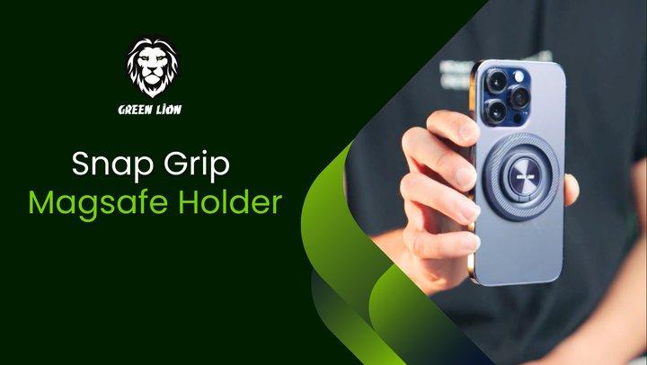 Green Lion Snap Grip Magsafe Holder