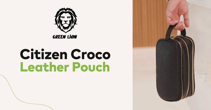 Green Lion Citizen Croco Leather Bag