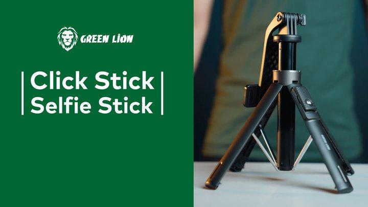 Green Lion Click Stick Selfie Stick