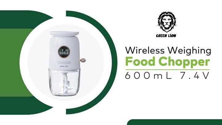 Green Lion Wireless Weighing Food Chopper 600mL 7.4V