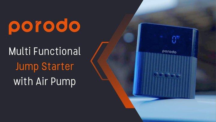 Porodo Multi Function 8800mAh Jump Starter and Air Pump