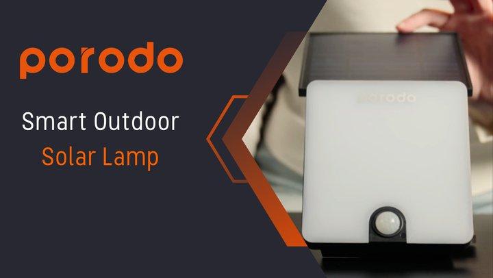 Lifestyle By Porodo Smart Outdoor Solar Lamp