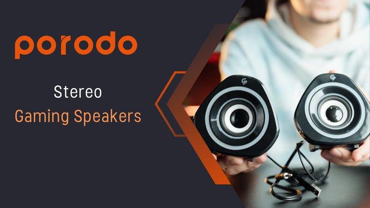 Porodo Gaming Stereo Gaming Speakers