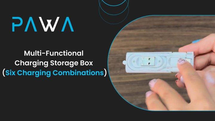 PAWA Multi-Functional Charging Storage Box (Six Charging Combinations)