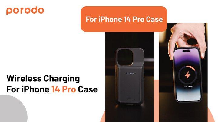 Porodo Wireless Charging For iPhone 14 Pro Case