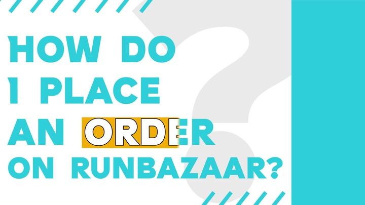 How to place order in Runbazaar