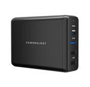 Powerology 4-Port Quick Charge Power Terminal PD 75W - Black