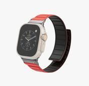 Levelo Vogue Magnetic Silicone Watch Strap  42/44/45/49mm - Red