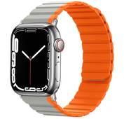 Green Lion 2-In-1 Silicone + Magnets Watch Strap - Orange