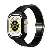 Levelo Royal Stainless Steel Strap and Case For Apple Watch - Black