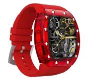 Green Lion Carlos Santos Smart Watch - Red