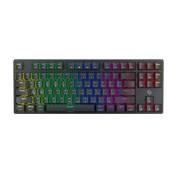 Porodo Gaming 3in1 Wireless Mechanical Keyboard TKL Gateron Switch (Blue) - Black