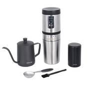 Green Lion Portable Coffee Maker Kettle Stainless Steel  - Black