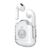 Porodo Soundtec Lucid True Wireless with Display and Intelligent Touch Control - White