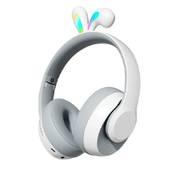 Porodo Soundtec Kids Wireless Headphone Rabbit Ears LED Lights - Grey