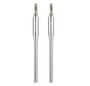 Green Lion Aux To Aux Cable with Stainless Steel Plating - Silver - 90CM