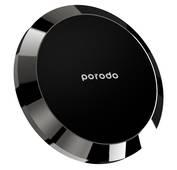 Porodo Magnetic Dash Mount with Zinc Alloy and 360° Adjustable Viewing Angle - Black