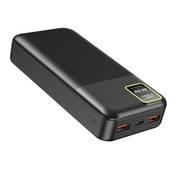 Porodo Blue 20000 mAh 22.5W Power Delivery,  Quick Charge 3.0, Dual USB Output Power Bank - Black