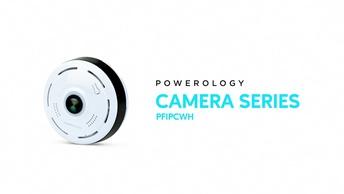 Powerology Wi-Fi Panoramic Camera Ultra Wide Angle Fisheye Lens - White - PFIPCWH