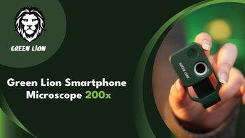 Green Lion Smartphone Microscope 200x - Green - GN200XMICSGN