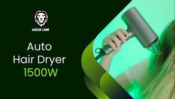 Green Lion Auto Hair Dryer 1500W - Gray - GNAHAIRDGY
