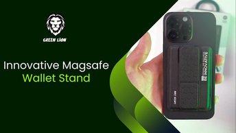Green Lion Innovative Magsafe Wallet Stand - Black - GNINMGWSTBK