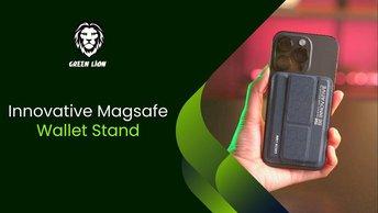 Green Lion Innovative Magsafe Wallet Stand - Blue - GNINMGWSTBL