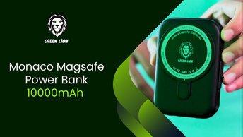 Green Lion Monaco Magsafe Power Bank 10000mAh - Black - GNMGMPB10KBK