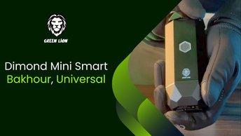 Green Lion Dimond Mini Smart Bakhour, Universal - Black - GNSBKURDMINIBK