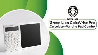 Green Lion CalcWrite Pro Calculator-Writing Pad Combo - GNCALCWPADWH