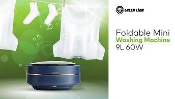 Green Lion Foldable Mini Washing Machine 9L 60W - GNMINIWM9LBL