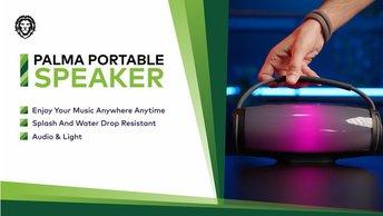 Green Lion Palma Portable Speaker - GNPALMPSPRBK