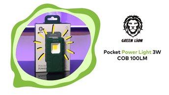 Green Lion Pocket Power Light 3W COB 100LM - GNPPLIGHTGN