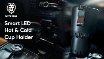 Green Lion Smart LED Hot & Cold Cup Holder - GNSMLDCHLDRBK