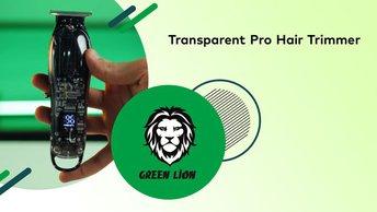 Green Lion Transparent Pro Hair Trimmer - GNTPROTMRBK