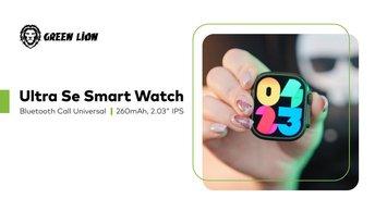 Green Lion Ultra Se Smart Watch, 260mAh, 2.03" IPS, Bluetooth Call Universal - GNULSESWGNBK