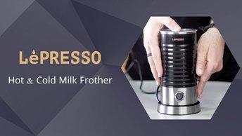 LePresso Hot & Cold Milk Frother - Black - LPMLFRBK