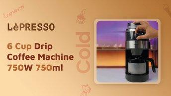 LePresso 750W 750ml 6 Cup Drip Coffee Machine - LP6DCMBK