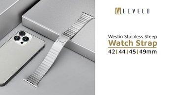 Levelo Westin Stainless Steep Watch Strap 42/44/45/49mm - LVLWST49BK
