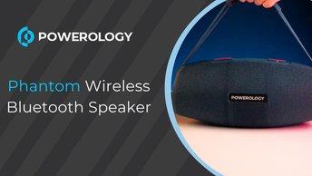Powerology Phantom Wireless Bluetooth Speaker - Black - POWPHANSPK-BK