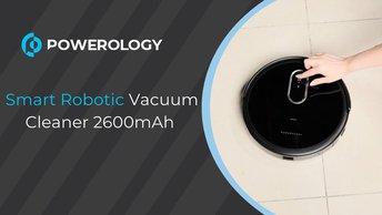 Powerology Smart Robotic Vacuum Cleaner 2600mAh - PSRBVCBK