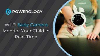 Powerology Wi-Fi Baby Camera Monitor Your Child in Real-Time - White - PSWBCWH